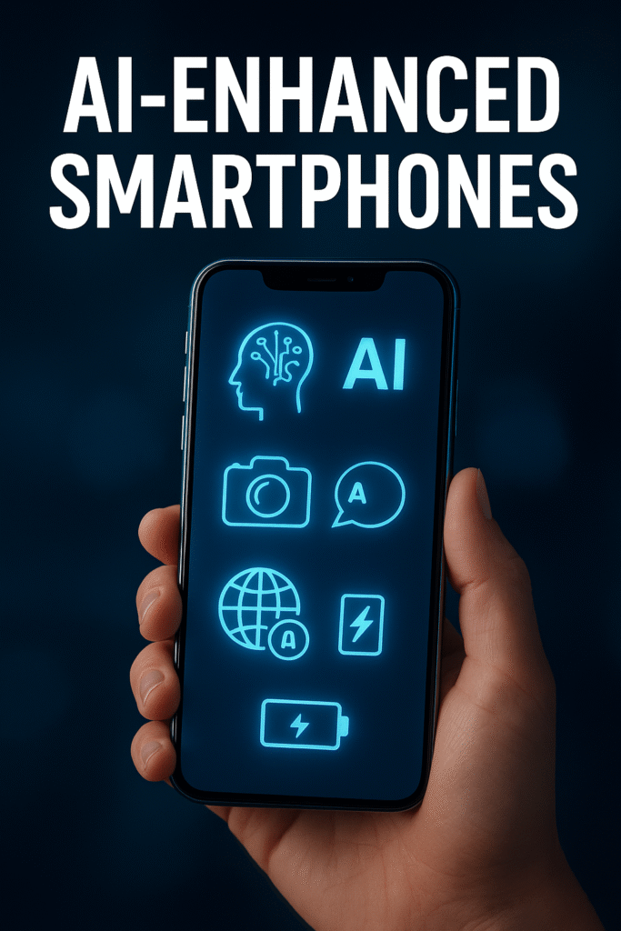 AI-Enhanced Smartphones feature image showing smart AI mobile technology